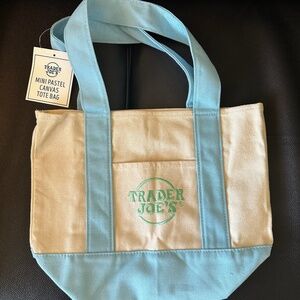 Trader Joe’s blue mini tote